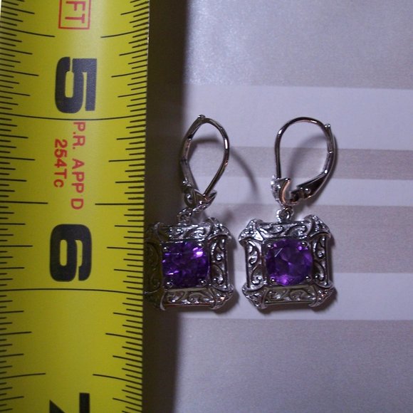 Amethyst Earrings - Picture 1 of 6